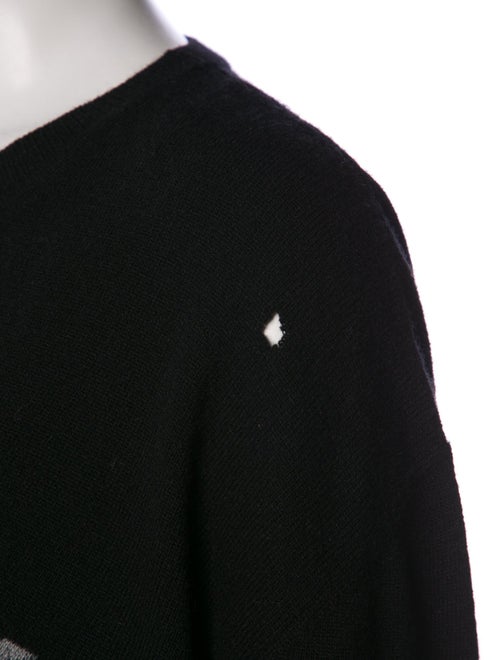 Valentino Virgin Wool Graphic Print Sweater