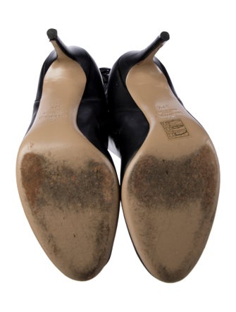 Valentino Leather Bow Accents Boots