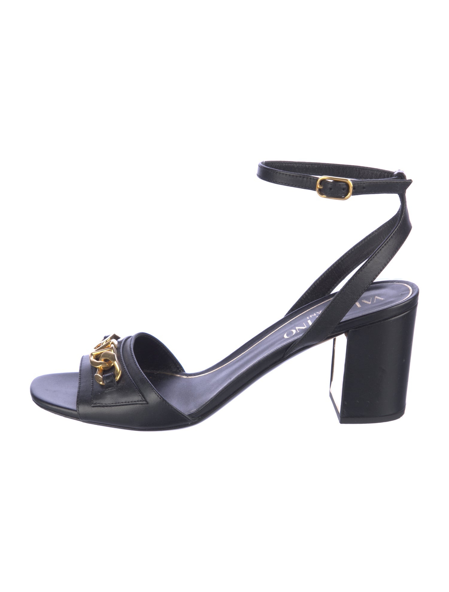 Valentino Rockstud Accents Leather Sandals