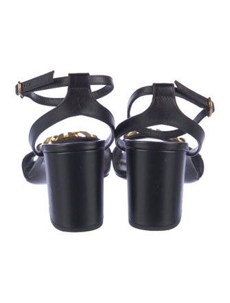 Valentino Rockstud Accents Leather Sandals