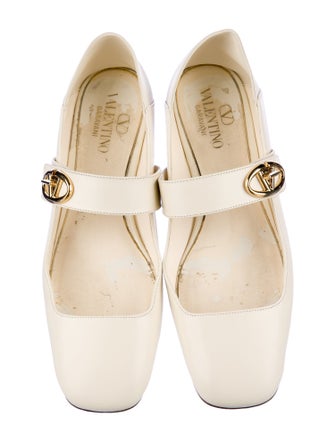 Valentino Leather Mary Jane Flats