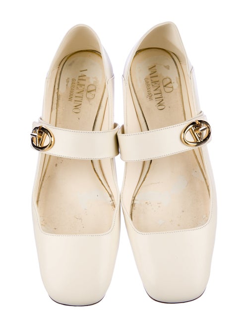 Valentino Leather Mary Jane Flats