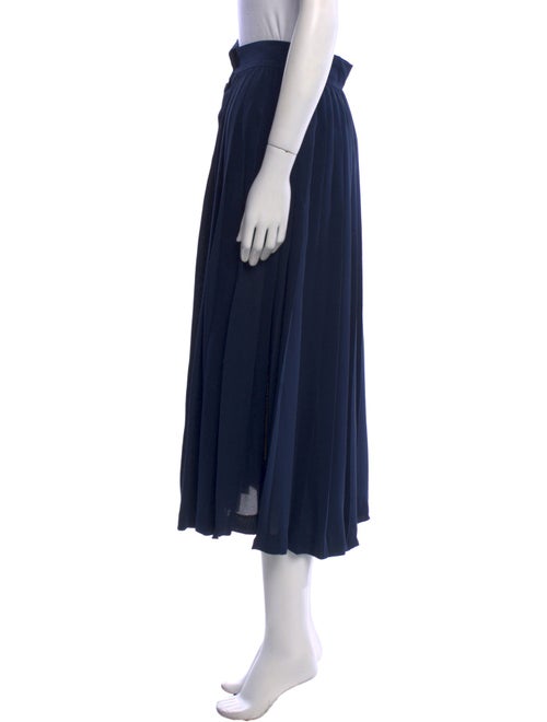 Valentino Pleated Accents Midi Length Skirt