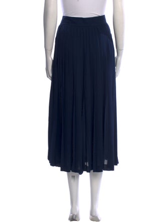 Valentino Pleated Accents Midi Length Skirt