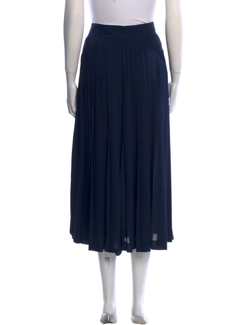 Valentino Pleated Accents Midi Length Skirt