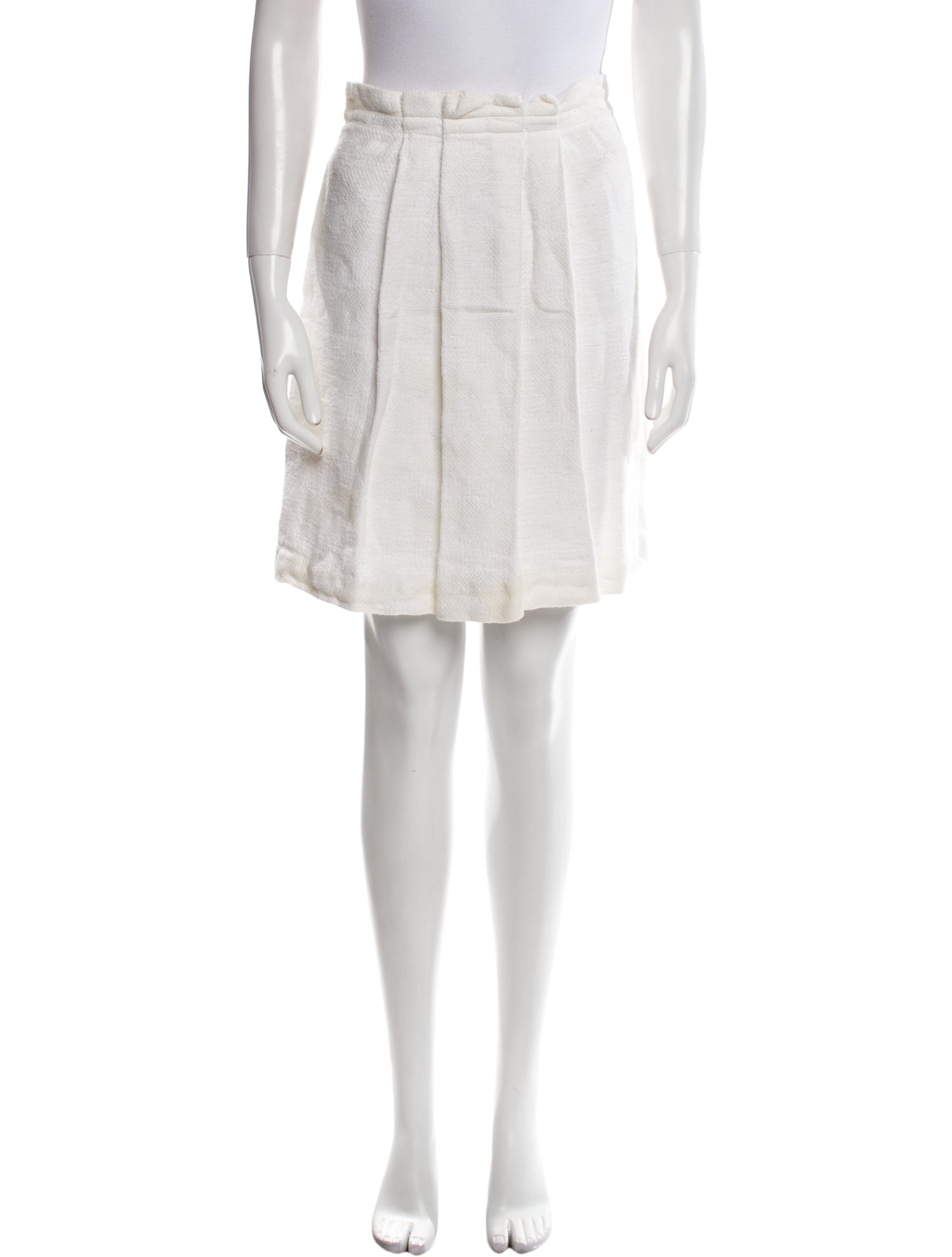 Valentino Pleated Accents Mini Skirt