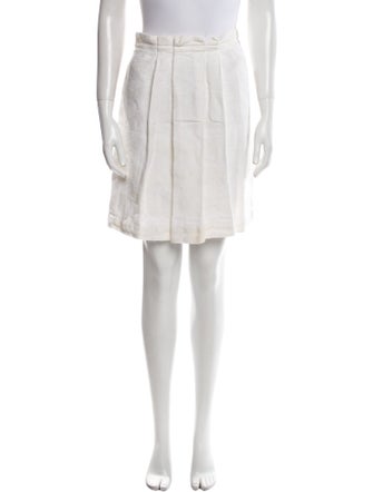 Valentino Pleated Accents Mini Skirt