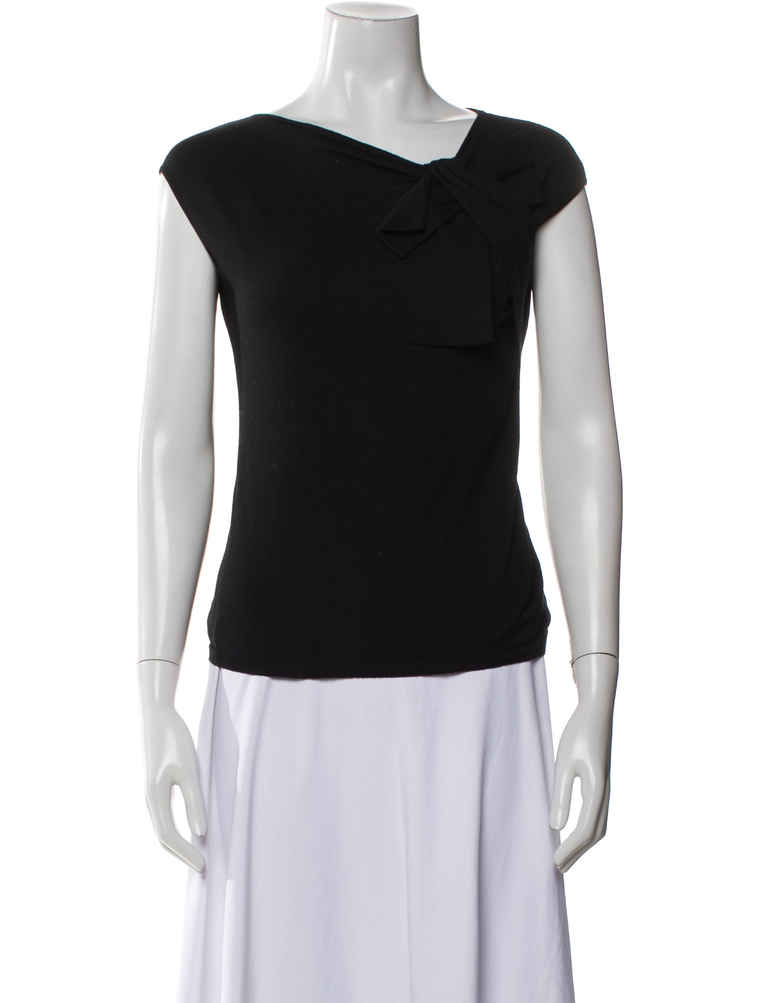 Valentino One-Shoulder Short Sleeve Top