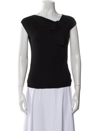 Valentino One-Shoulder Short Sleeve Top