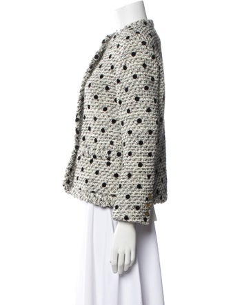 Valentino Virgin Wool Printed Evening Jacket
