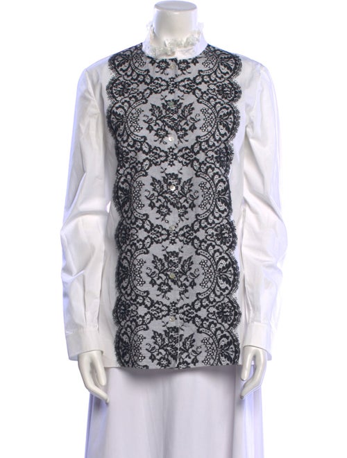 Valentino Printed Mock Neck Tunic