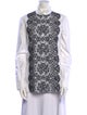 Valentino Printed Mock Neck Tunic
