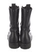 Valentino Leather Studded Accents Combat Boots