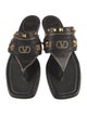 Valentino Leather Studded Accents Slides