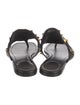 Valentino Leather Studded Accents Slides