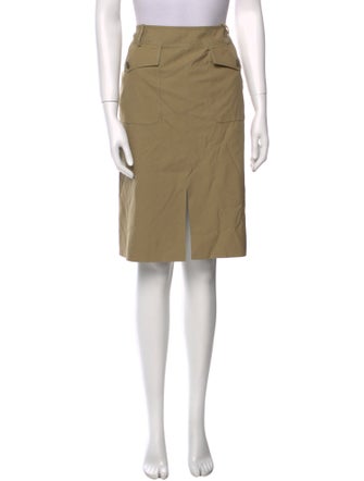 Valentino Pleated Accents Long Skirt