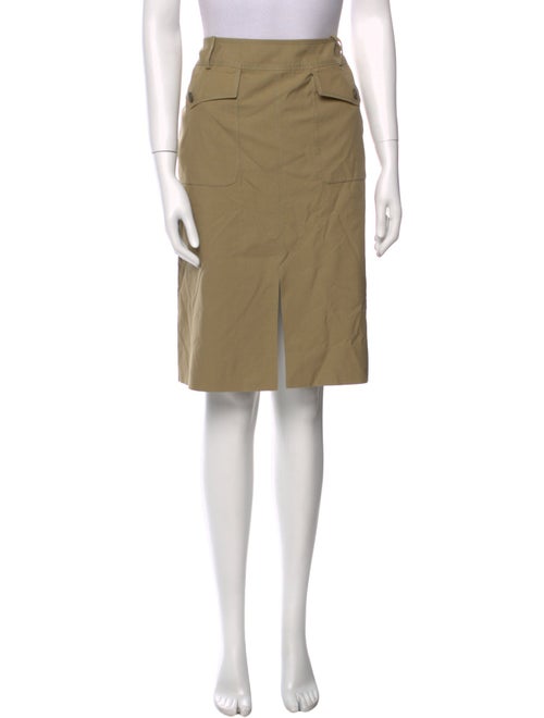 Valentino Pleated Accents Long Skirt