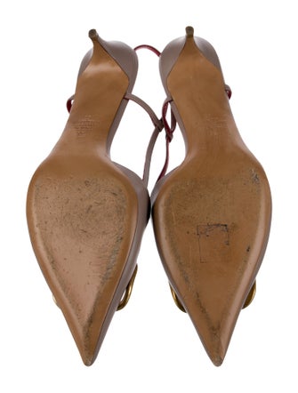 Valentino Leather Slingback Pumps