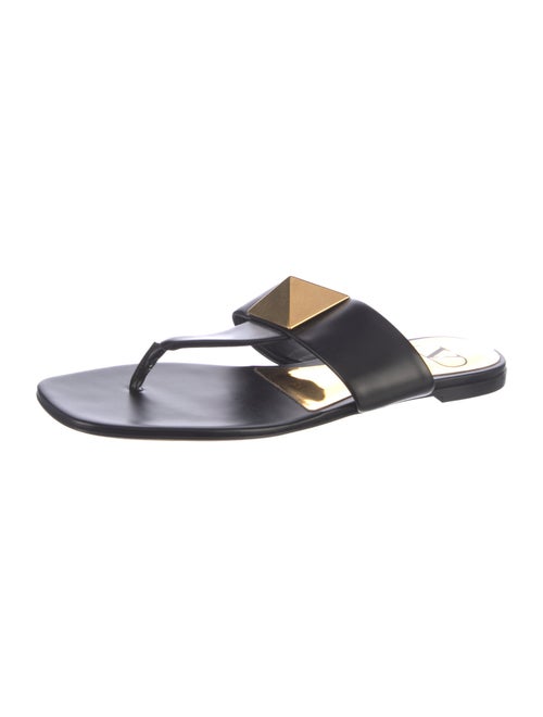 Valentino Leather Flip Flops
