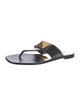 Valentino Leather Flip Flops