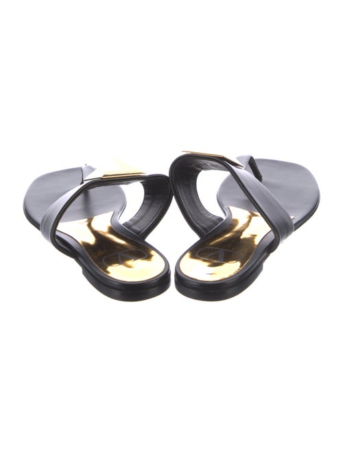 Valentino Leather Flip Flops