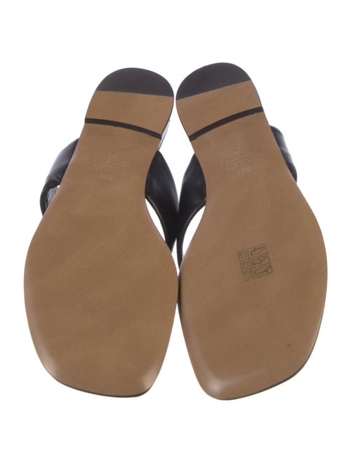 Valentino Leather Flip Flops