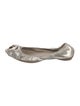 Valentino Leather Bow Accents Ballet Flats