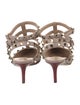 Valentino Rockstud Accents Leather T-Strap Pumps
