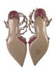 Valentino Rockstud Accents Leather T-Strap Pumps
