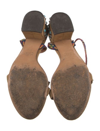 Valentino Rockstud Accents Suede Sandals
