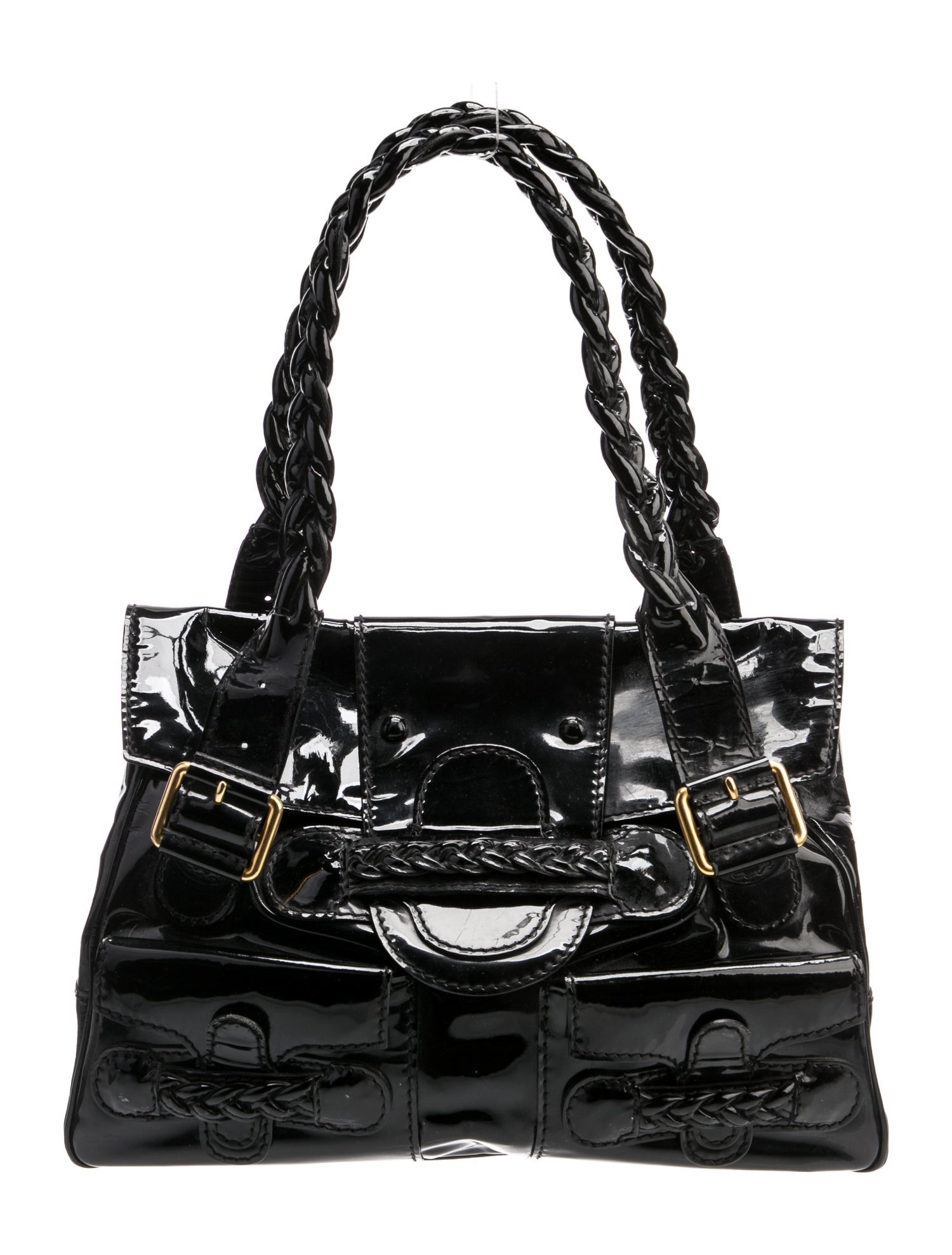 Valentino Patent Leather Shoulder Bag