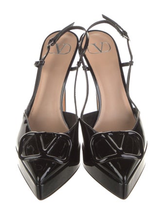 Valentino Patent Leather Slingback Pumps