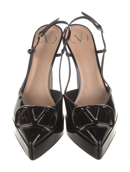 Valentino Patent Leather Slingback Pumps