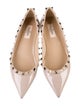 Valentino Rockstud Accents Patent Leather Ballet Flats