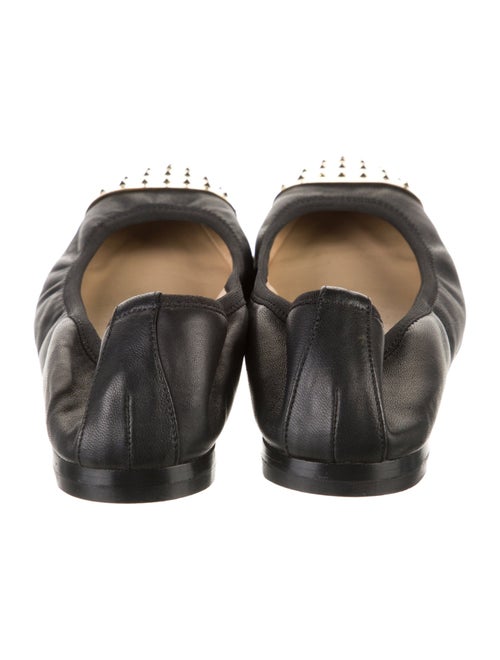 Valentino Rockstud Accents Leather Ballet Flats