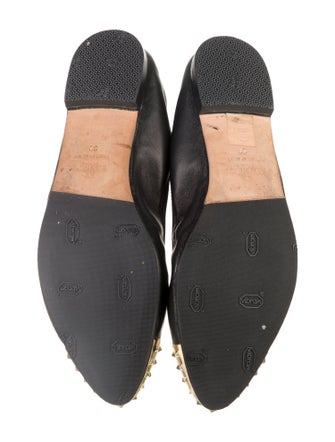 Valentino Rockstud Accents Leather Ballet Flats