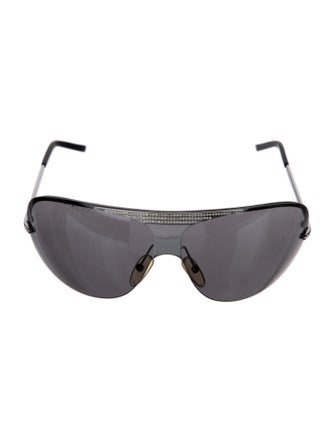 Valentino Shield Mirrored Sunglasses