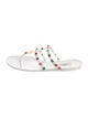 Valentino Rockstud Accents Rubber Slides
