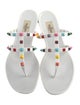 Valentino Rockstud Accents Rubber Slides