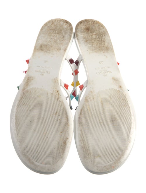 Valentino Rockstud Accents Rubber Slides