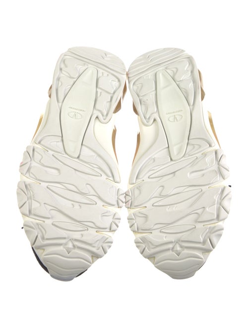 Valentino Mesh Colorblock Pattern Chunky Sneakers