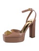 Valentino Patent Leather Studded Accents D'Orsay Pumps