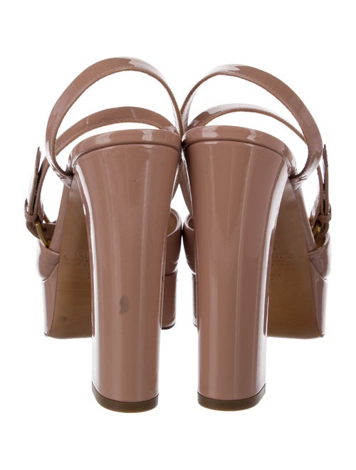 Valentino Patent Leather Studded Accents D'Orsay Pumps