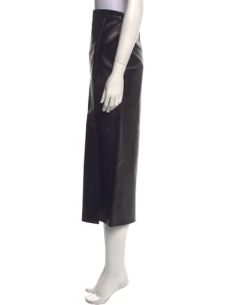 Valentino Leather Midi Length Skirt