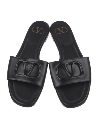 Valentino Leather Slides