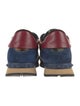 Valentino Leather Colorblock Pattern Sneakers