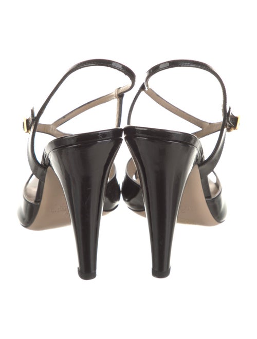 Valentino Patent Leather Slingback Sandals