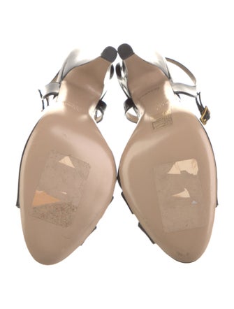 Valentino Patent Leather Slingback Sandals