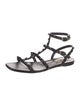 Valentino Rockstud Accents Leather Gladiator Sandals
