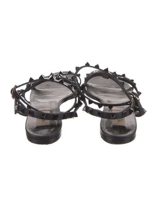 Valentino Rockstud Accents Leather Gladiator Sandals
